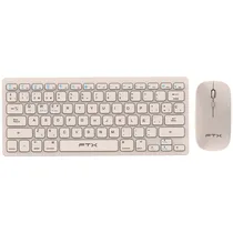 Teclado FTX Wireless + Mouse FTXGK03S Espanhol - Dourado