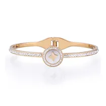 Pulseira Feminina Freelook FRJ.3.3003-2 de Aço Inoxidável - Dourado