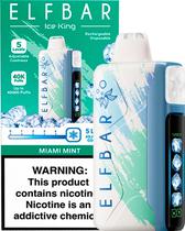 Vape Descartavel Elf Bar Ice King - Miami Mint 40000 Puffs