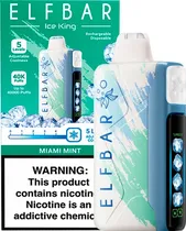 Vape Descartável Elf Bar Ice King - Miami Mint 40000 Puffs