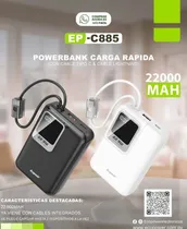 Carregador Ecopower EP-C885 22,5W 22.000MAH Black