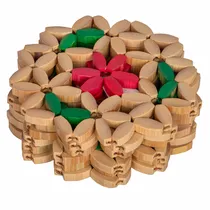 Porta Copo Bambu 6 X 1 Dólar