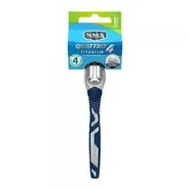 Aparelho de Barbear Schick Quattro Titanium 4 Lâminas Descartável Unidade
