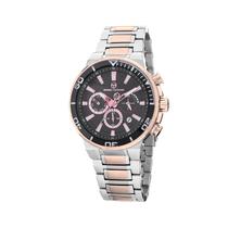 Relogio Analogico Masculino Sergio Tacchini ST.1.10035-5 com Pulseira de Aco Inoxidavel - Prata e Rosa Ouro