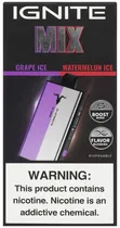 Vape Descartável Ignite Mix Grape Ice/Watermelon Ice 40000 Puffs