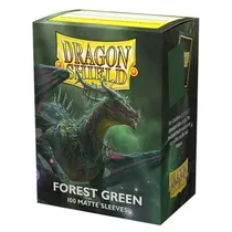 Dragon Shield Sleeves Standard-Matte Forest Green (100CT.) 1056