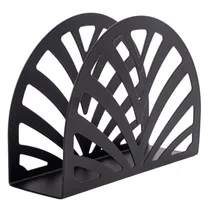 Porta-Guardanapos de Mesa Decorativo - Design Leque Preto