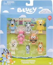 Bonecos Bluey Neighborhood Friends Pack Moose - 17676 (8 Unidades)