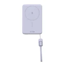 Carregador Portátil G-Tide Slim 01 - 5000MAH - USB-C/USB-C - Wireless - Roxo