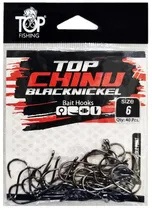 Anzol Top Fishing Chinu Black Nickel 06 com 40 Pçs