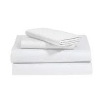 Juego de sábanas Soho Deluxe SSQ400TENOWH 400H Queen Size Blanco 4 Piezas