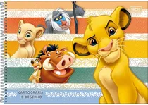Caderno Tilibra Cartografia e Desenho 80F The Lion King