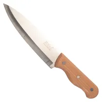Faca Bass Aço Inoxidável Cabo Madeira 28CM