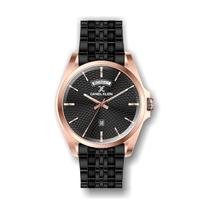 Relogio Analogico Masculino Daniel Klein Premium DK.1.12337-5 - Preto e Rosa Ouro