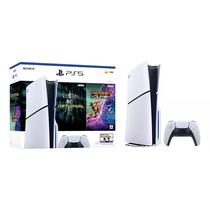 Consola Sony Playstation 5 de 1TB SSD CFI-2015 Slim Disk Returnal + Ratchet Clank - Branco/Preto