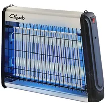 Mata Insetos Eletrico Krab KBMIE100 / 10W / 2 Lâmpadas Uv / 220V ~ 50HZ - Branco/ Preto