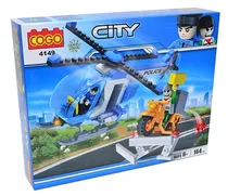 Cogo City Helicóptero Policial 4149 (164 Peças)