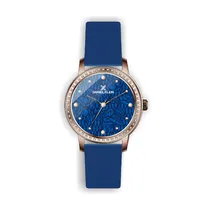 Relógio Analógico Feminino Daniel Klein Premium DK.1.12498-5 - Dourado e Azul