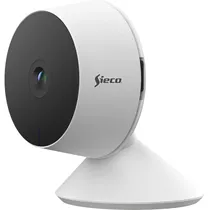 Câmera de Vigilância IP Sieco S30 1080P Interior Wifi - Branco/Preto