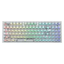 Teclado Gamer Redragon Pollux Pro K628CT-RGB Switch Hot-Swap - Transparente