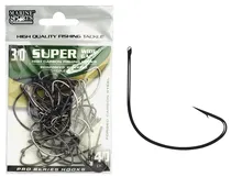 Anzol Marine Sports Super Wide Gap Black Nickel 3/0 com 40 Pçs