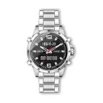 Relógio Digital Masculino Daniel Klein D:Time DK.1.12408-2 - Prata e Preto