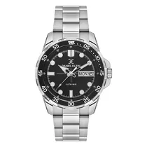 Relogio Analógico Masculino Daniel Klein DK.1.13884-1 Premium Gents / Pulseira de Aço Inoxidável - Prata/Preto