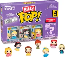 Bonecos Cinderella / Snow White / Aurora - Funko Bitty Pop! Misterio Pop Adentro 4 Pack