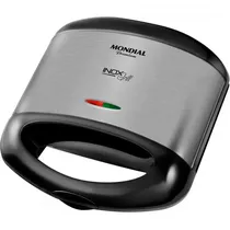 Sanduicheira Mondial Inox Grill Premium s-07 - 800W - 220V/60HZ - Preto e Prata