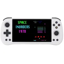 Console Portátil Powkiddy X55 64GB de 5.5" com 10.000 Jogos - Branco