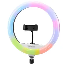 Iluminador LED Satellite A-MK330J RGB 12”- Branco/Preto