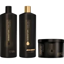 Kit Sebastian Dark Oil Shampoo 1L + Condicionador 1L + Máscara Capilar 500ML