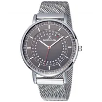Relógio Analógico Daniel Klein Fiord DK11830-3 Masculino, Metal - Prata e Cinza
