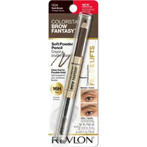 Lápis para Sobrancelhas Revlon Colorstay Brown Fantasy 2 Em 1 004 Dark Brown