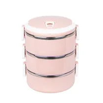 Marmita Dupla Aço Inox Vedação Térmica 3 Compartimentos Box Cor A Definir
