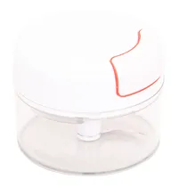 Picador de Alho Mini Branco-Vermelho