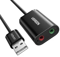 Adaptador Ugreen de Áudio Externo USB A 3.5 MM 30724