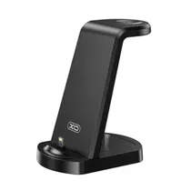 Carregador Magnetico Xo WX035 15W 3IN1 - Black (Watch+Dual Lightning)