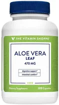 The Vitamin Shoppe Aloe Vera Leaf 470MG (300 Cápsulas)