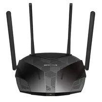 Roteador Wi-Fi Mercusys MR80X AX3000 4 Antenas Dualband Wi-Fi 6 - Preto