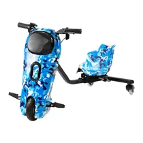 Triciclo Elétrico Keen Robot - 8.5" - Bluetooth - LED - Recarregável - Azul Camuflado