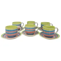 Juego de Tazas c/Platitos 12PZS