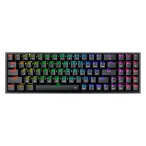 Teclado Gamer Redragon Pollux Pro K628-RGB-B Switch Blue Layout 75% Sem Fio - Preto