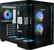 Gabinete Satellite Gammer K910 9 Fan Preto (Sem Fonte)