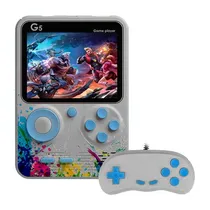 Console Portátil Game Box G5 de 3" com 500 Jogos - Cinza/Azul + Controle (Inglês/Chinês)