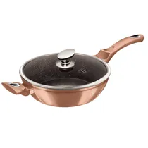 Frigideira Berlinger Haus Antiaderente Rosa com Tampa 28CM