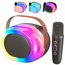 Ecopower Speaker EP-2326 RGB RGB 10W/ BT/ USB/ SD/ Aux/ Karaoke/ Microfono Azul