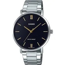 Relógio Casio MTP-VT01D-1BUDF Analógico Masculino - Prata/Preto