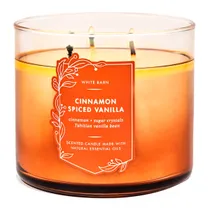 Vela Aromática Bath & Body Works Cinnamon Spiced Vanilla 411G