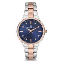 Relogio Analogico Feminino Daniel Klein DK.1.12714-4 Premium Ladies / Pulseira de Aco Inoxidavel - Prata/Rose Gold